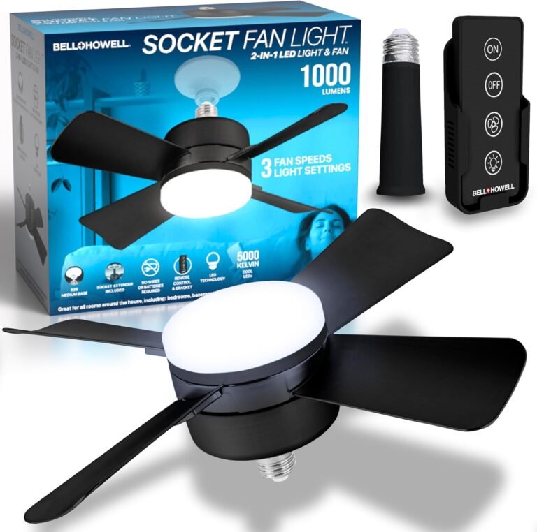 Bell + Howell Socket Fan Review: A Smart and Easy Home Cooling Solution