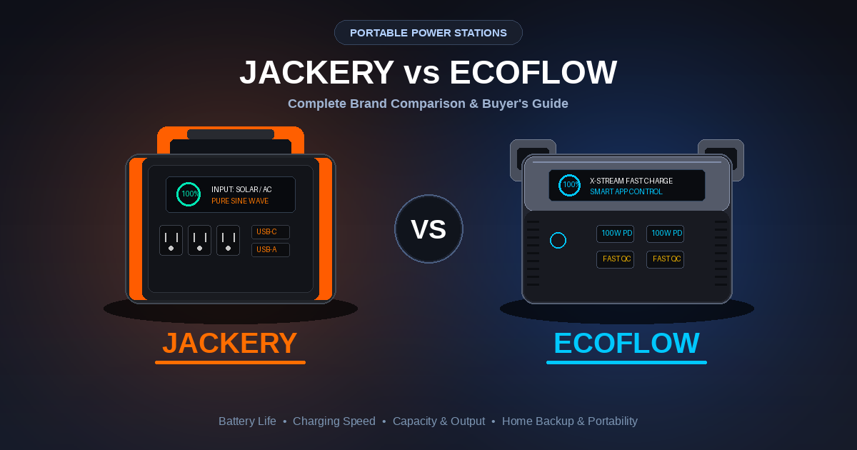 Jackery vs EcoFlow: Best Portable Power Station in 2025